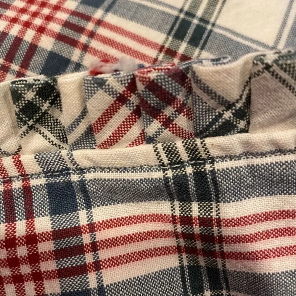 Longaberger Basket Liner 13” Plaid